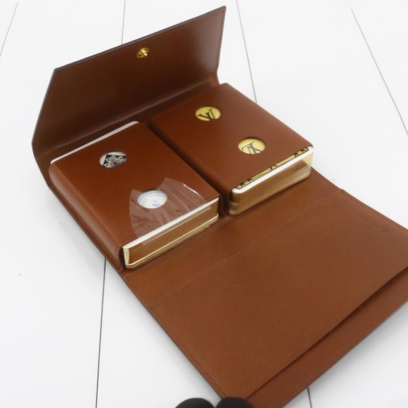 RARE Vintage Louis Vuitton Monogram Playing Cards and Canvas Case - Picture 4 of 7